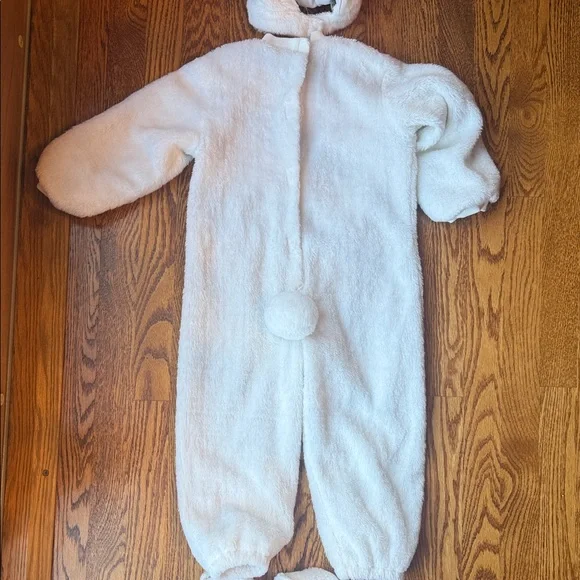 Adorable Toddler  White Fleece Bunny Costume, size 2T-4T - Picture 5 of 10
